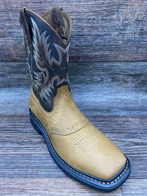 10010148 Men's Sierra Square Toe Soft Toe Work Boot by Ariat