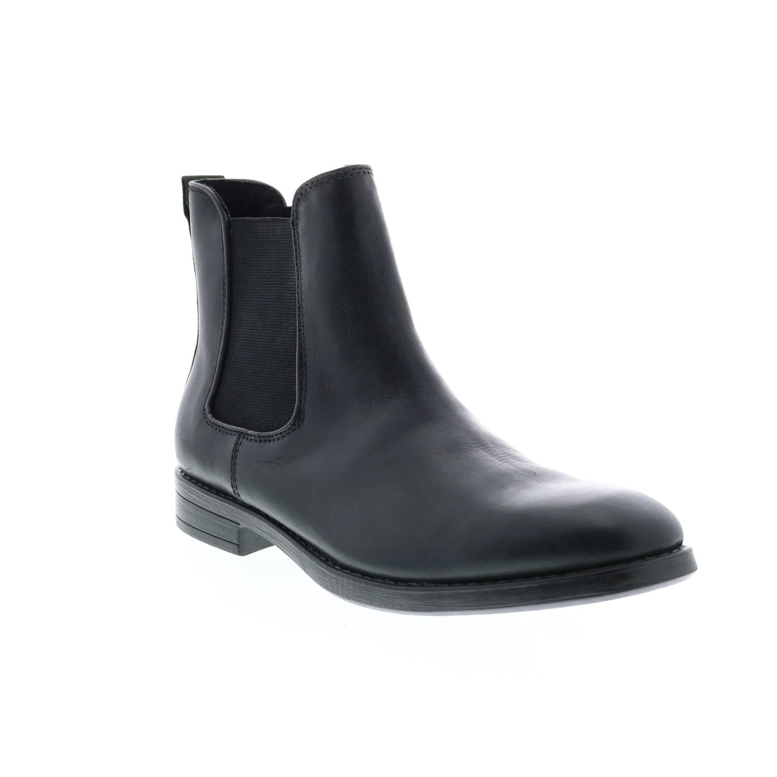 Andrew Marc Bennett NYBENETL-001 Mens Black Leather Chelsea Boots