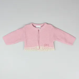 Baby Girls Cardigan - Dusty Pink