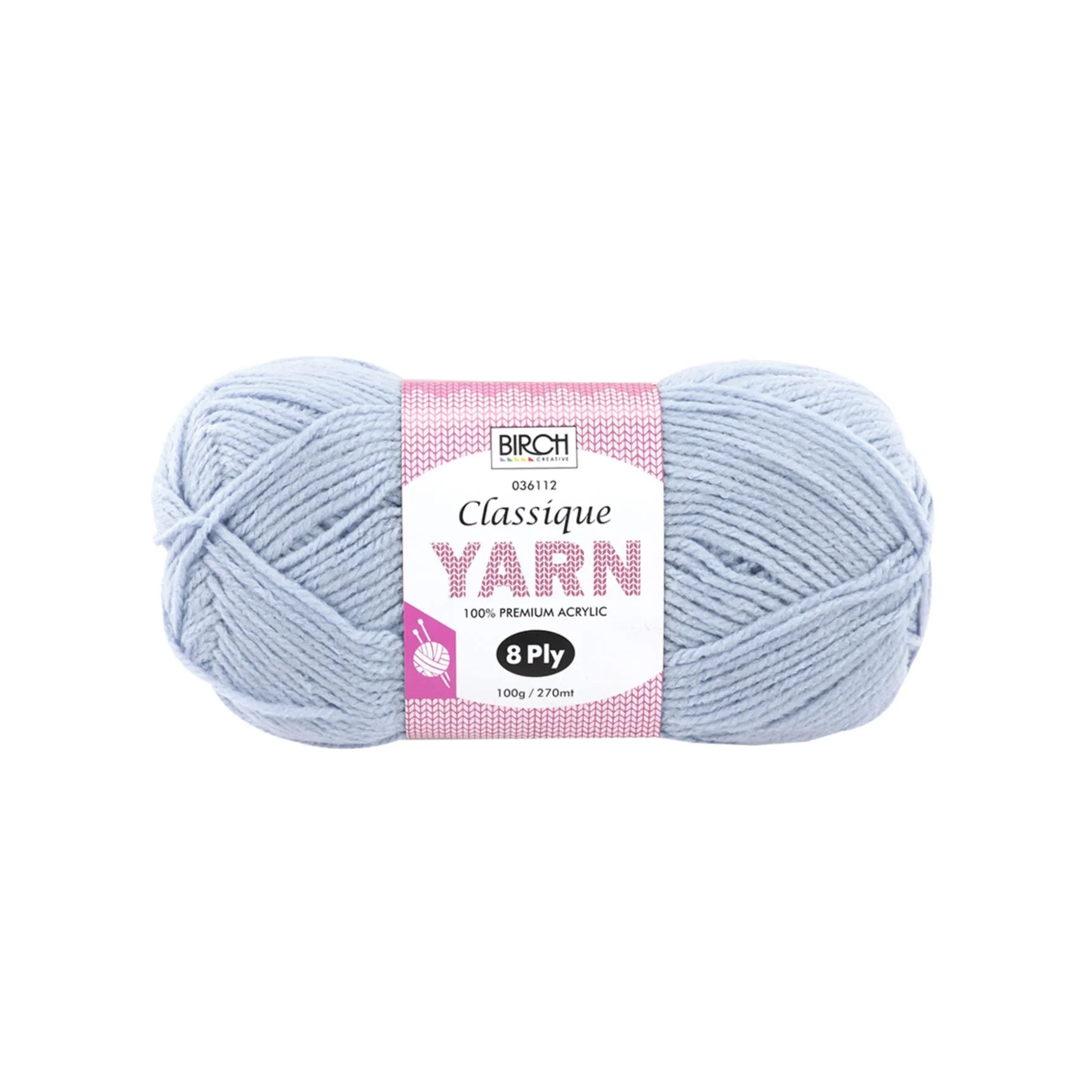 Birch Creative Classique Knitting Yarn - Powder 100g*