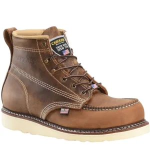 Carolina Men's Amp 6 Inch USA Soft Toe Moc Work Boots - Brown