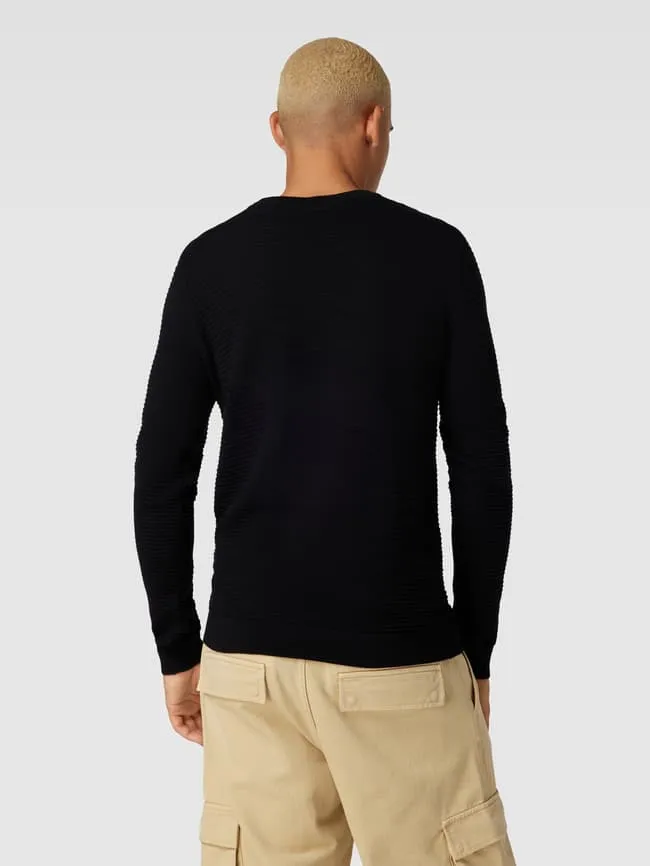 Jack & Jones WILLIAM knitted sweater, black