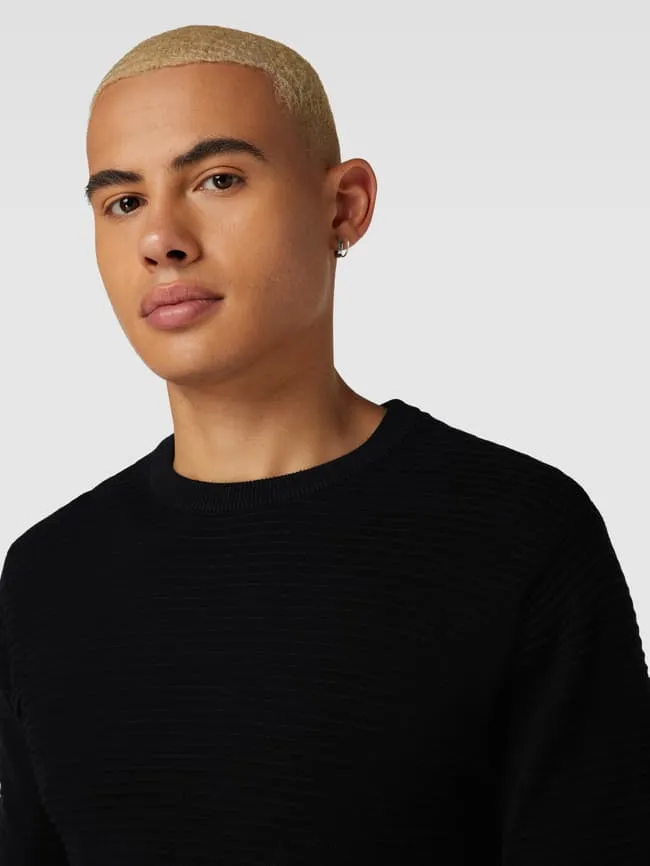 Jack & Jones WILLIAM knitted sweater, black