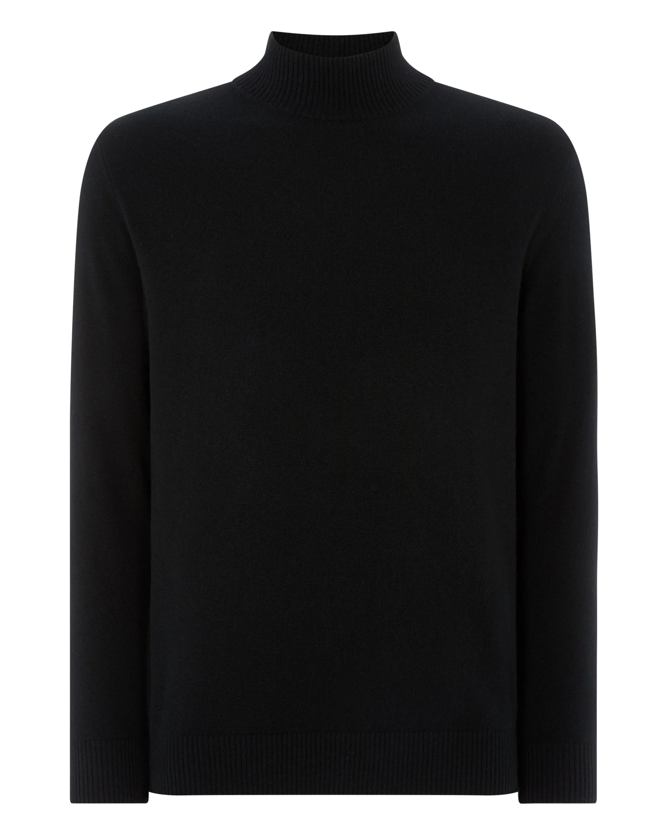 Men's Mayfair Turtle Neck Cashmere Sweater Black