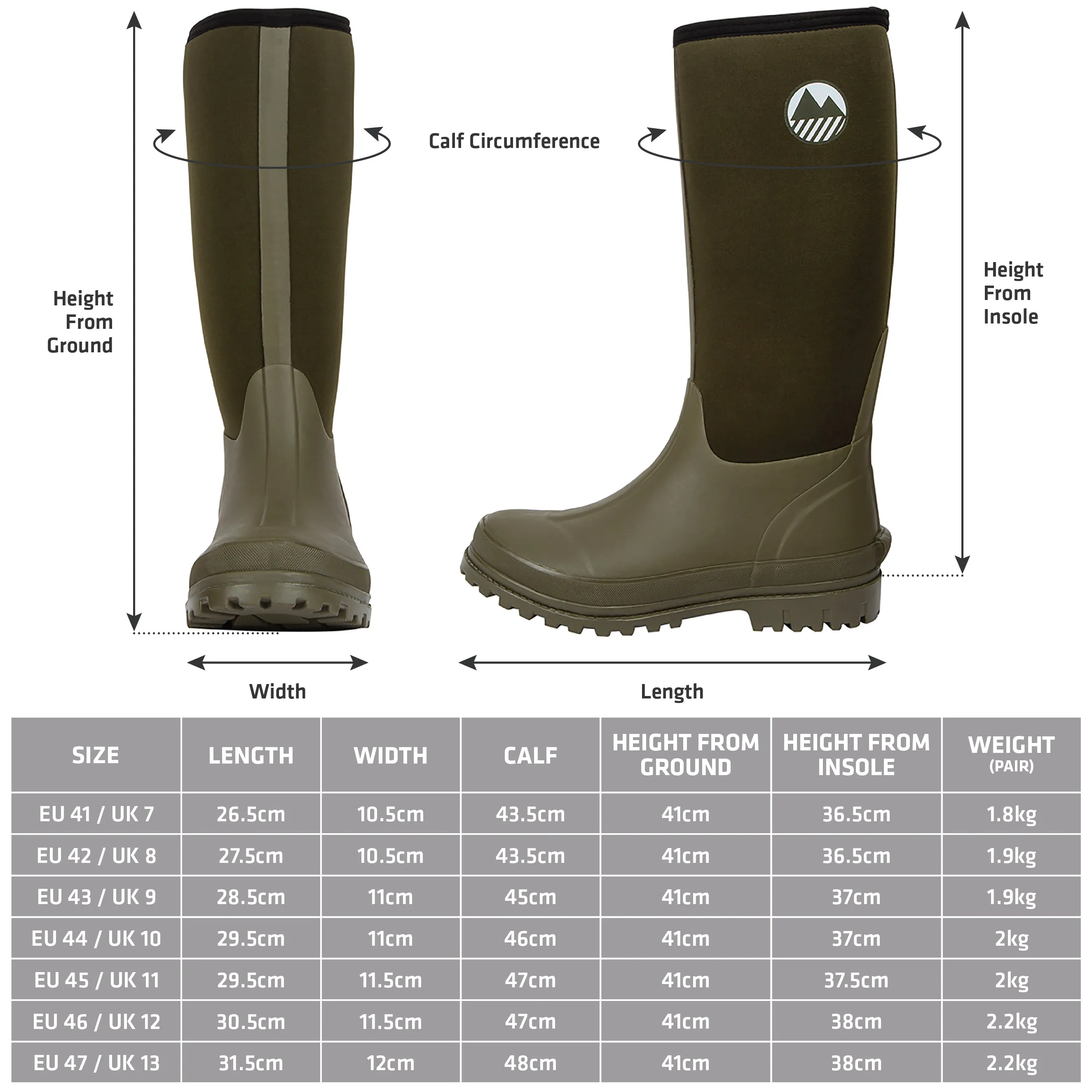 Men's Rydal Neoprene Wellington Boots