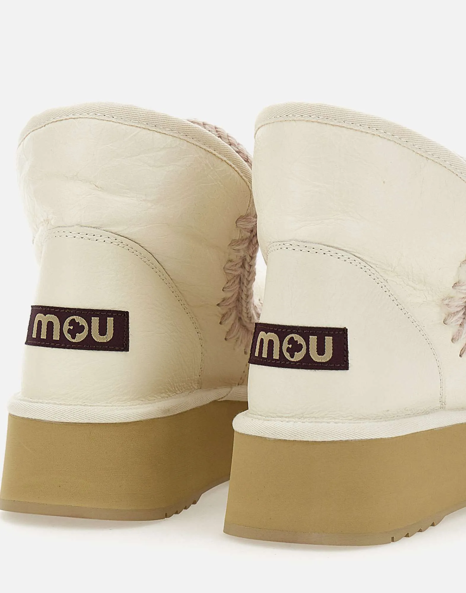 Mini Eskimo Platform Cream Boots