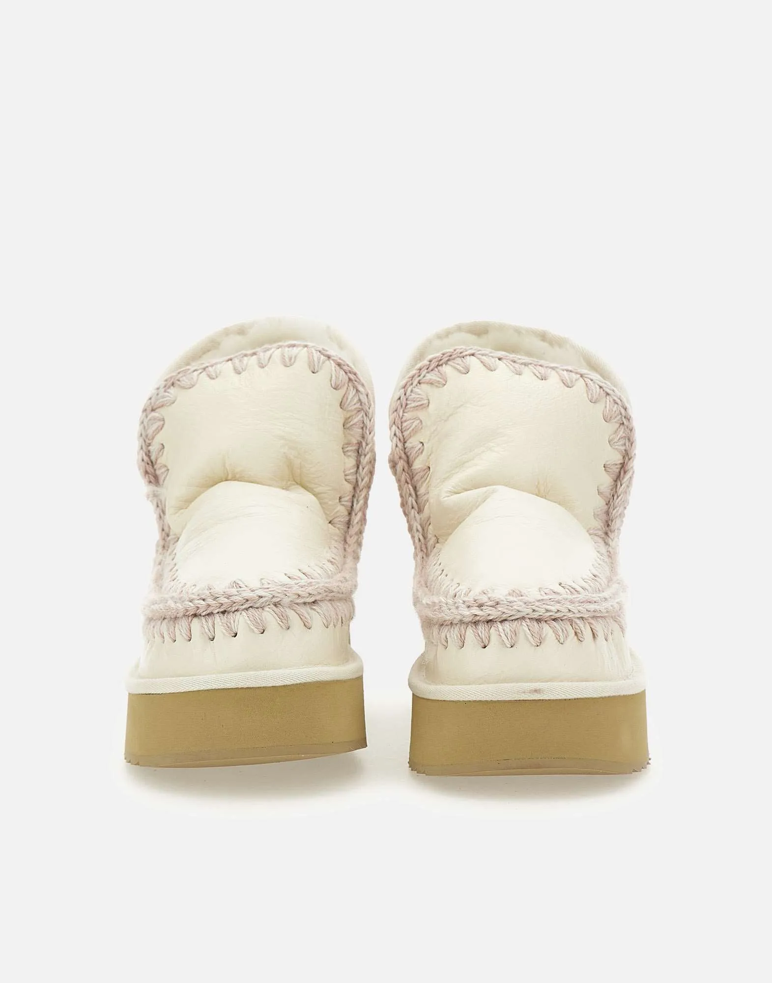 Mini Eskimo Platform Cream Boots