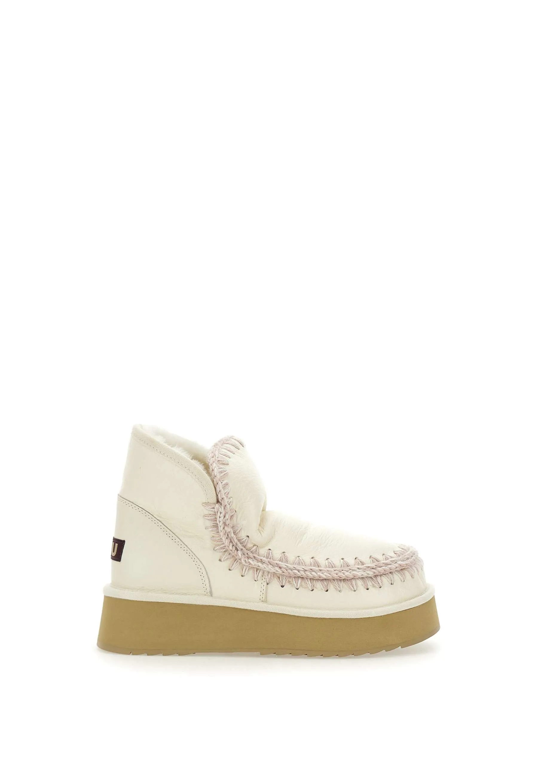 Mini Eskimo Platform Cream Boots