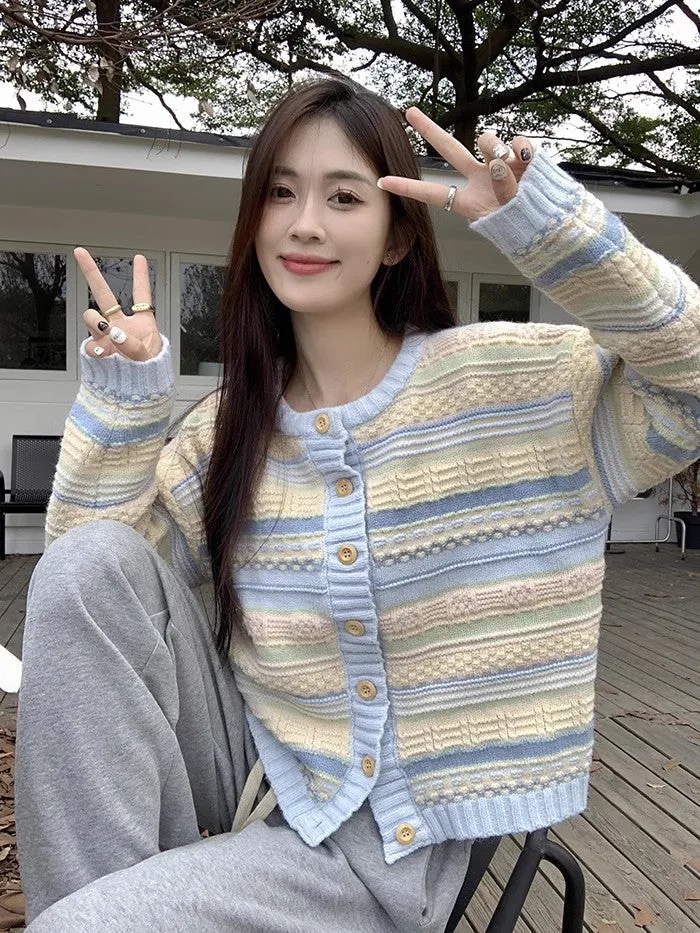 New Korean style knitted sweater cardigan jacket for women     S3390