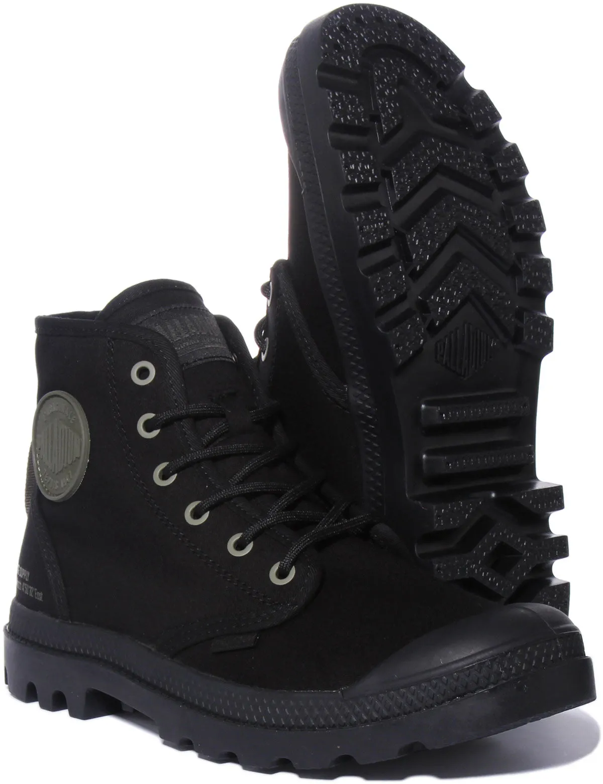 Palladium Pampa Hi HTG In Black Mono