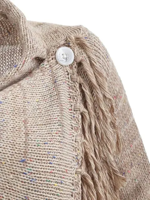 Stunning Fringed Knitted Cardigan