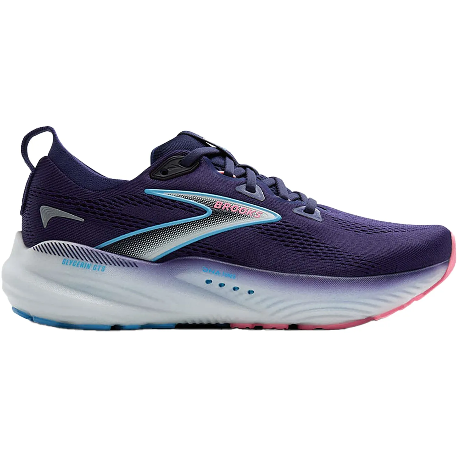 Women's Brooks Glycerin GTS 22 Blue Ribbon/Peacoat/Dianthus Mesh