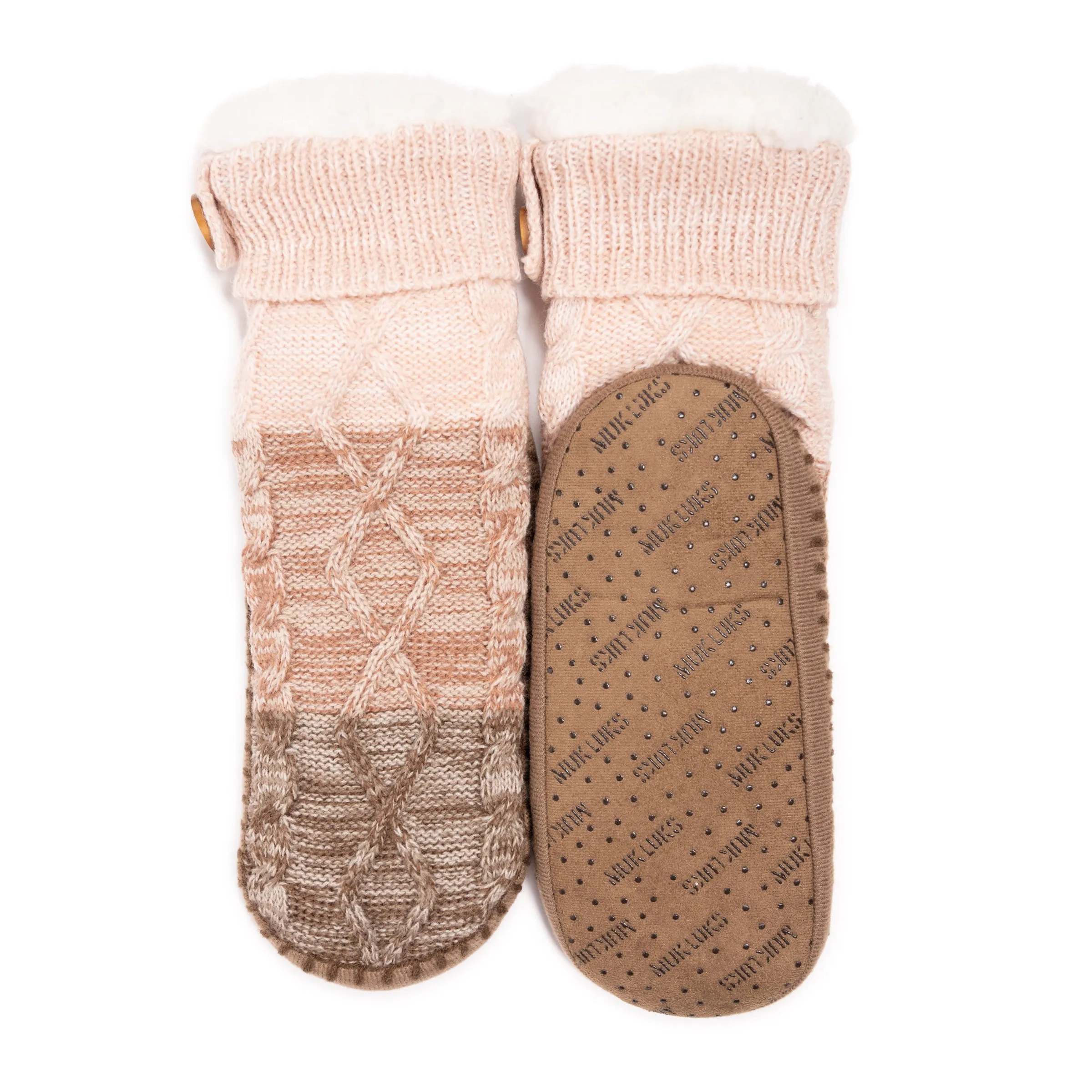 Women's Short Cable Slipper Sock