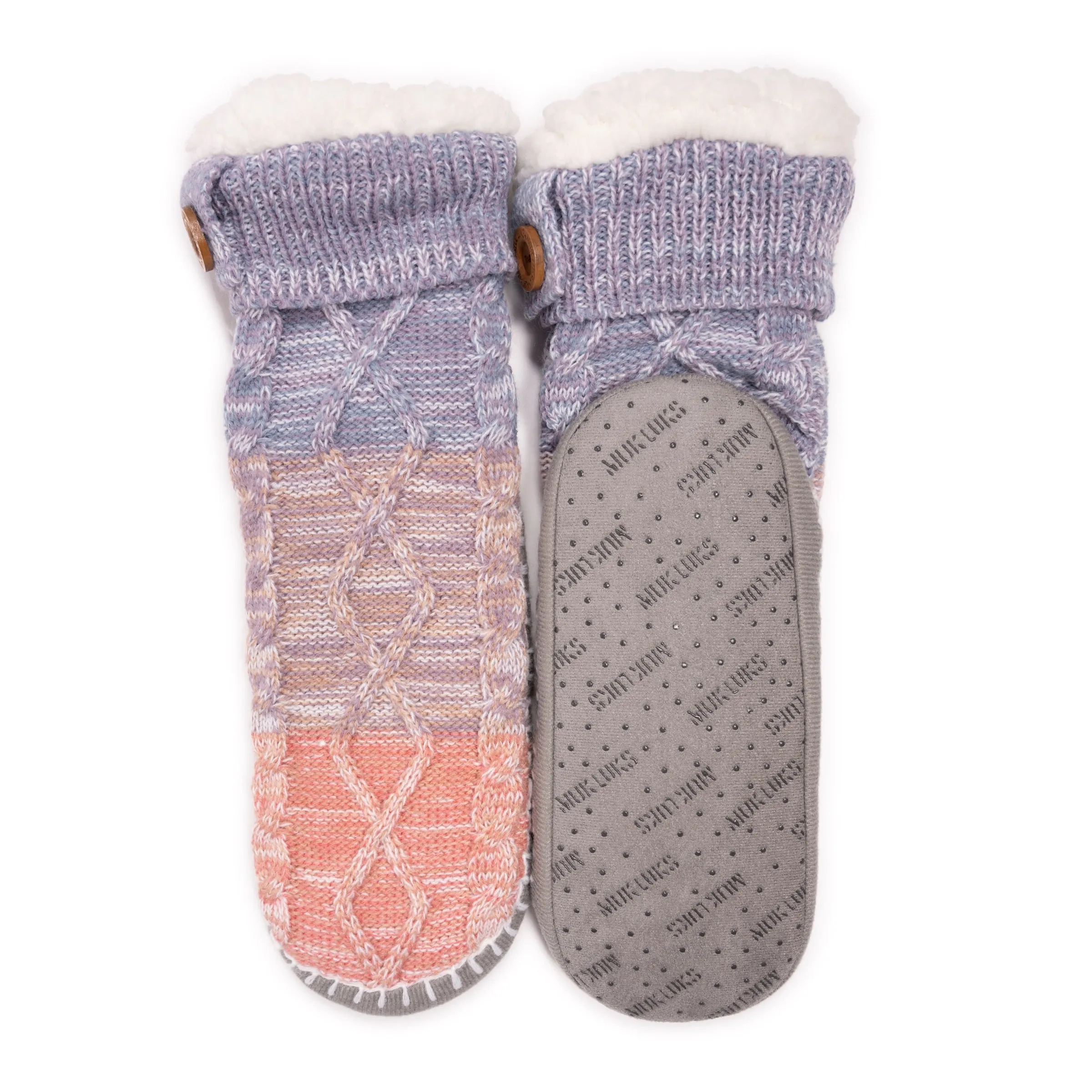 Women's Short Cable Slipper Sock